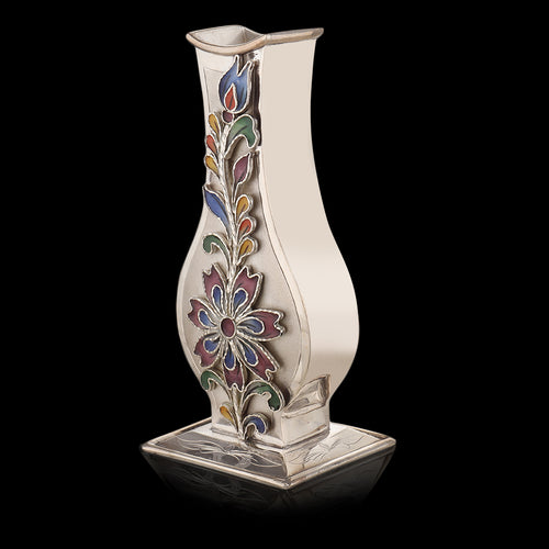 Vase with Meenakari Floral Work