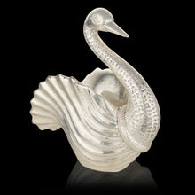 Load image into Gallery viewer, Silver-Clad Swan with Open Feathers