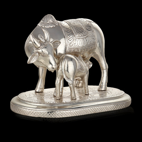 Silver-Clad Cow and Calf