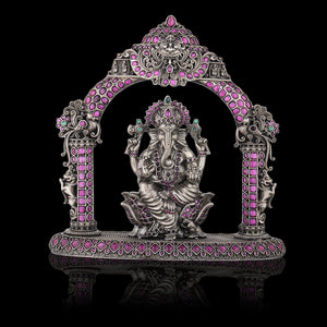 Antique Lord Ganesha with Precious Stone