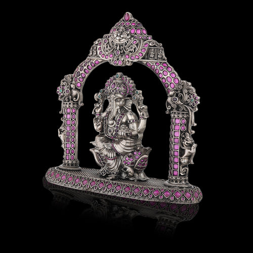 Antique Lord Ganesha with Precious Stone