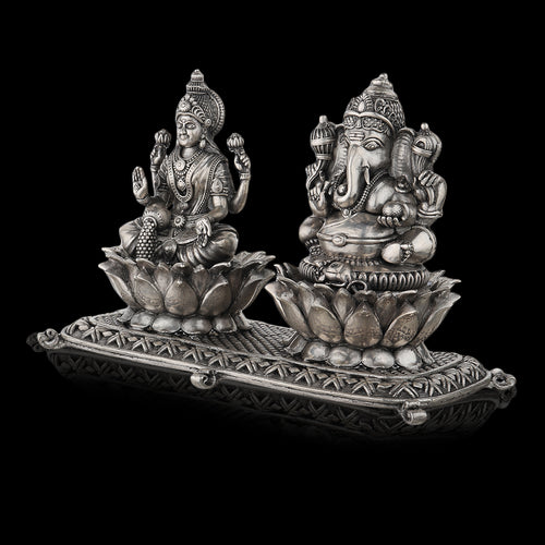 Antique Lord Ganesha with Goddess Lakshmi