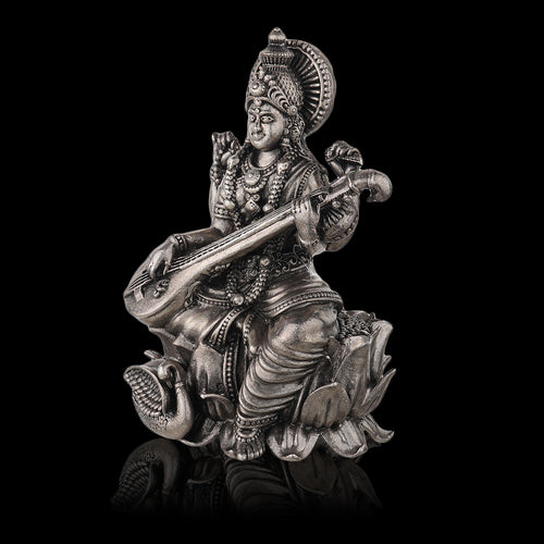 Goddess Saraswati Playing the Sitar