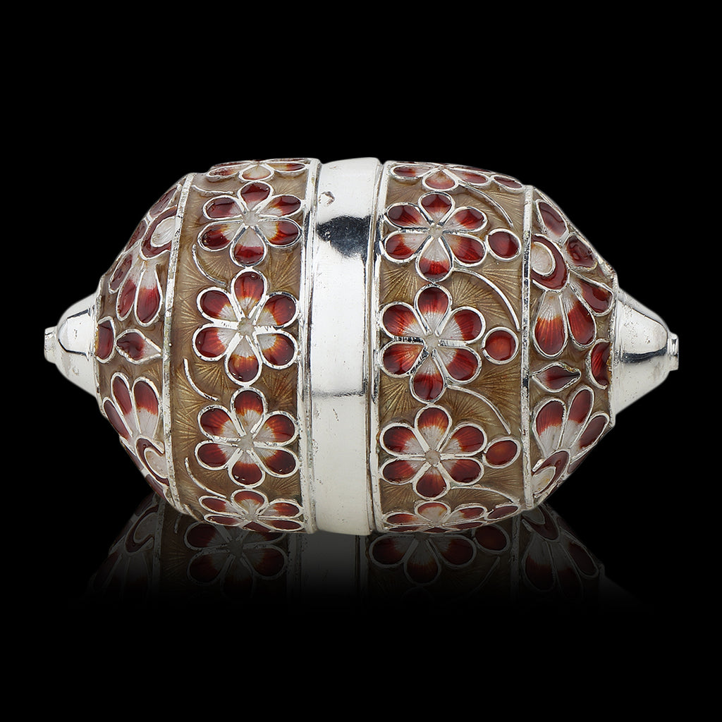 Red-Yellow Meenakari Nariyal