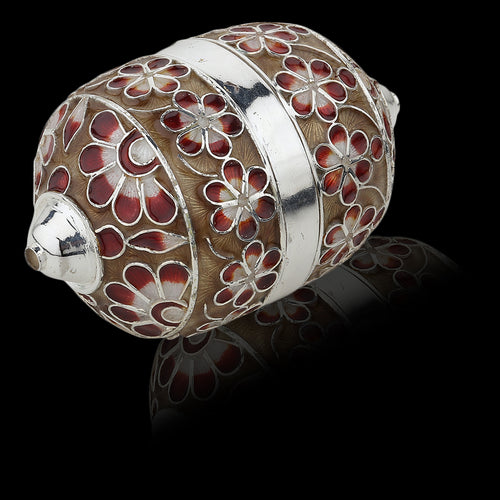 Red-Yellow Meenakari Nariyal