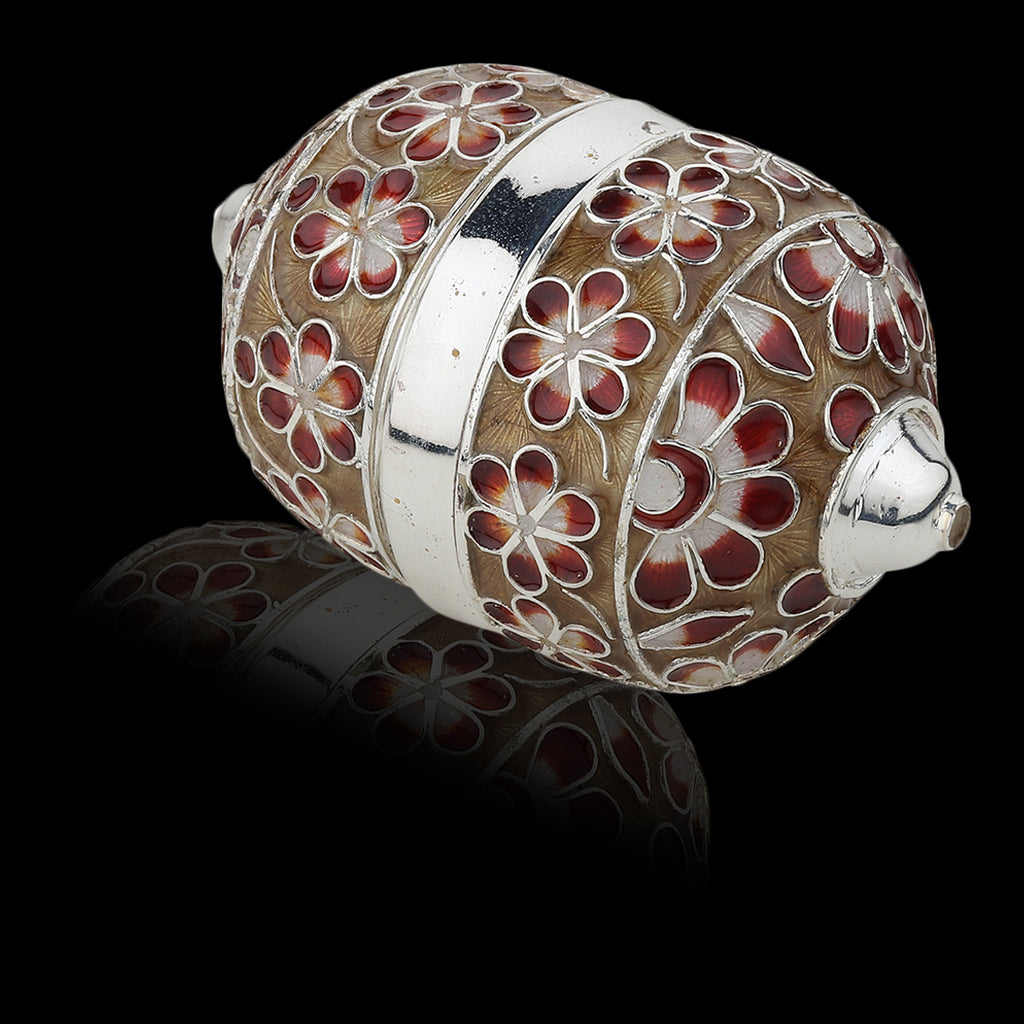 Red-Yellow Meenakari Nariyal