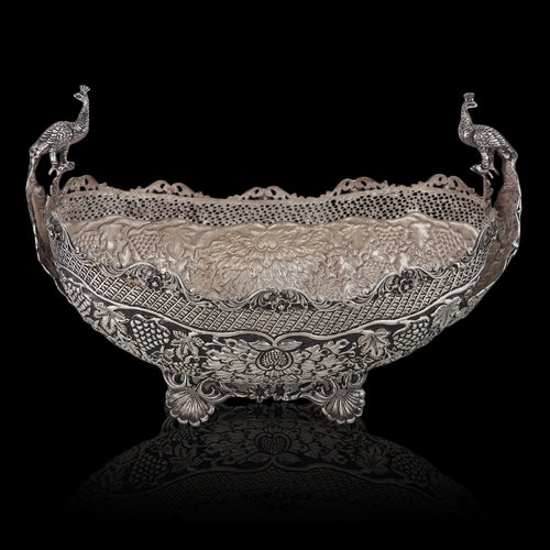 Bowl with Peacock Handles