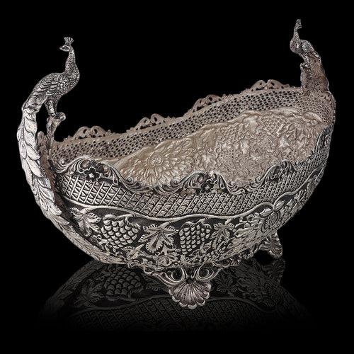 Bowl with Peacock Handles