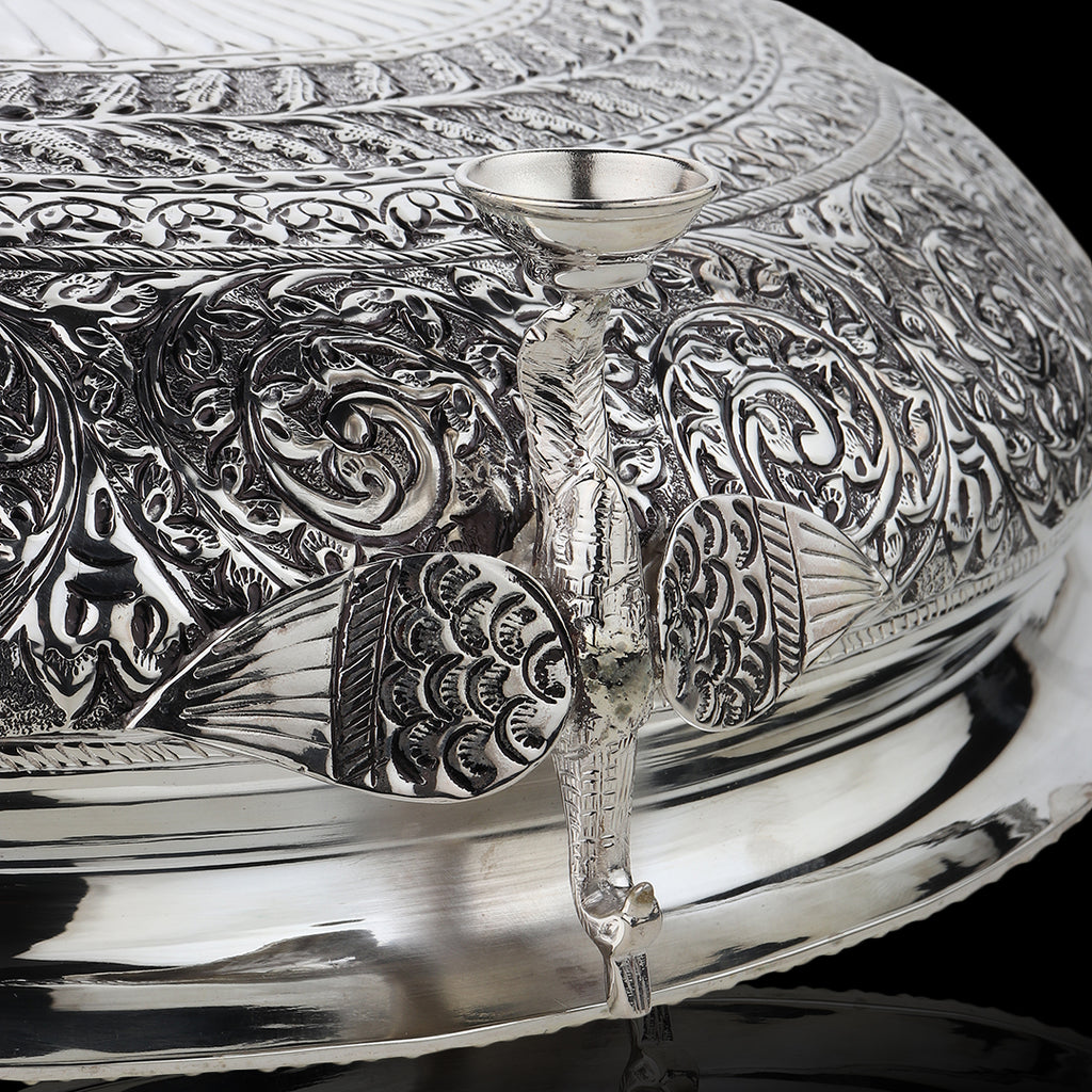 Antique Nakashi Peacock Urli