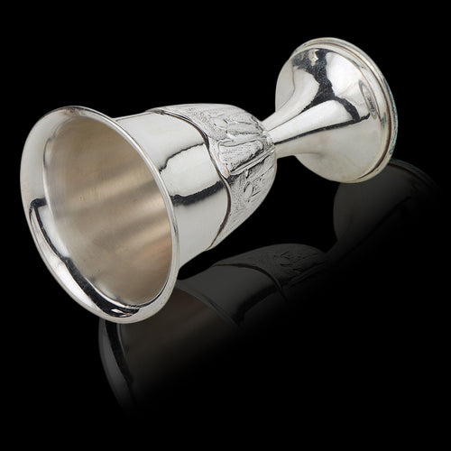 Wine Glass with Carving