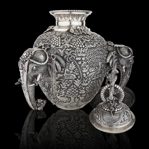 Large Kalash with Elephants