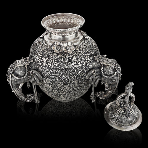 Large Kalash with Elephants