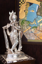 Load image into Gallery viewer, Silver-Clad Krishna Ji