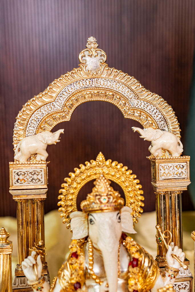 Fancy Ganesha in Golden Polish