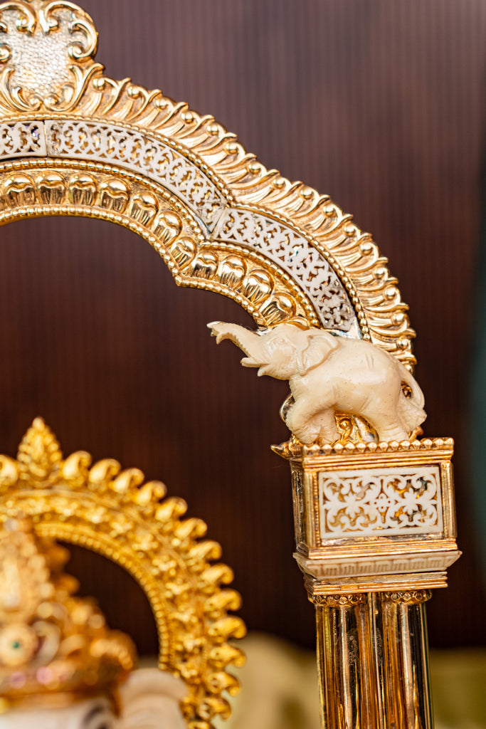 Fancy Ganesh Ji in Golden Polish